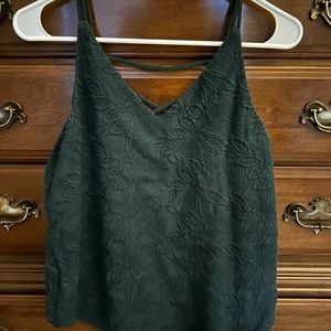 Loft tank top, size small, forest green